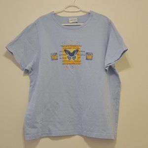 Fashion Bug Butterfly Short Sleeve T-Shirt Size 2 X